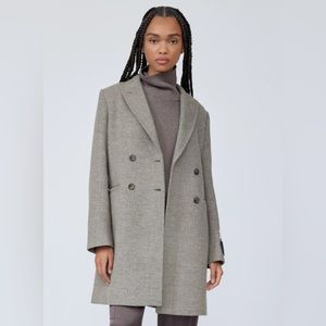 Babaton Capella Coat Heather Light Grey XS
